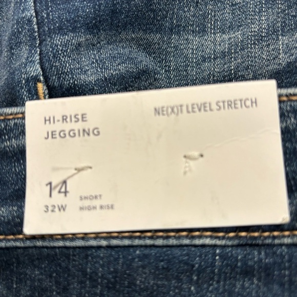 AMERICAN EAGLE Sz 14S High Rise Exposed Button Fly Distressed Jeans NEW - Picture 8 of 12